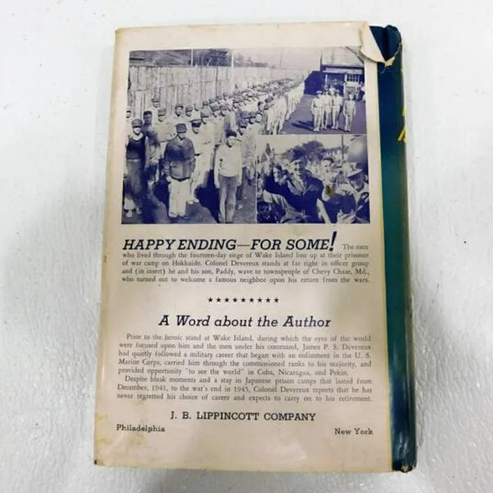 Vintage Book The Story Of Wake Island James P.S. Devereux 1947 Hardcover